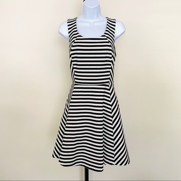 Express Dresses & Skirts - Express Fit and Flare Black & White Dress 👗